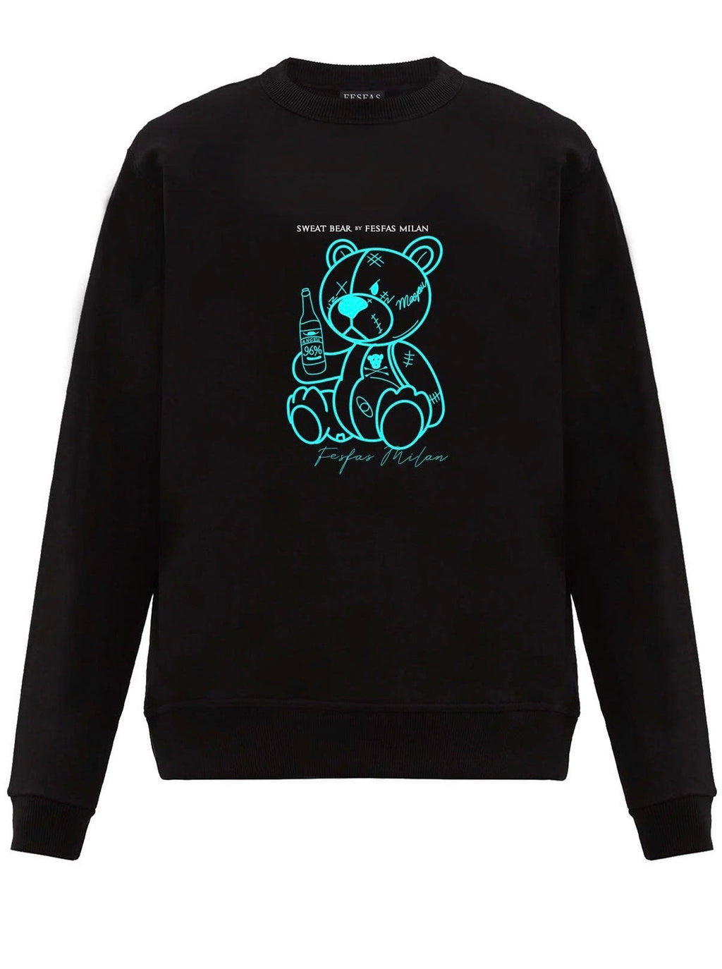 FesFas bear-print Sweatshirt | Black
