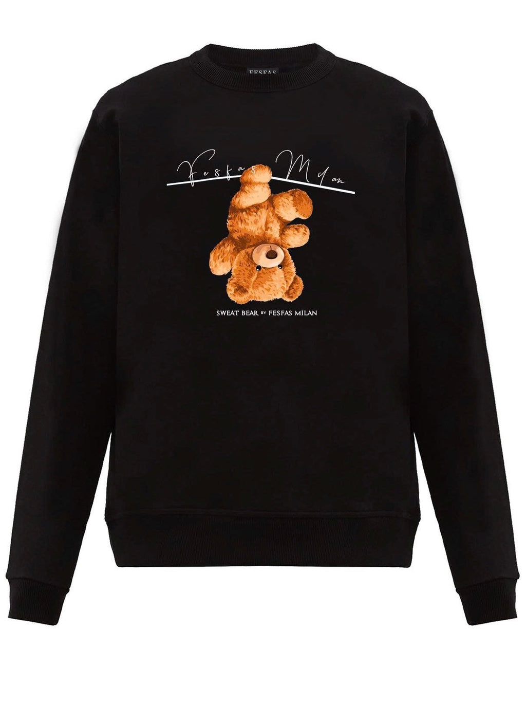 FesFas teddy bear-print Sweatshirt | Black