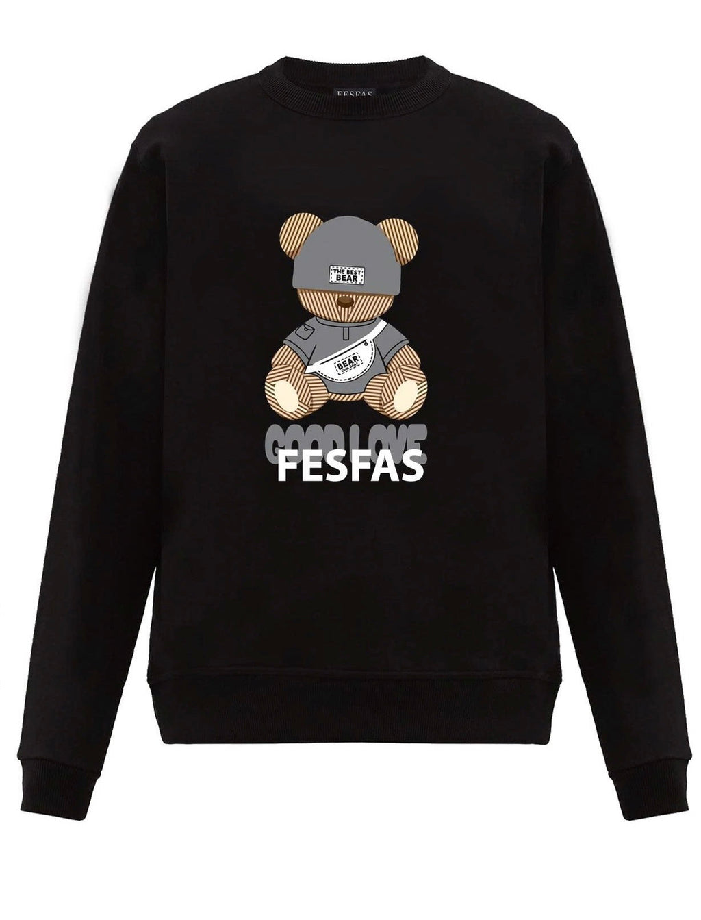 FesFas bear-print Sweatshirt | Black