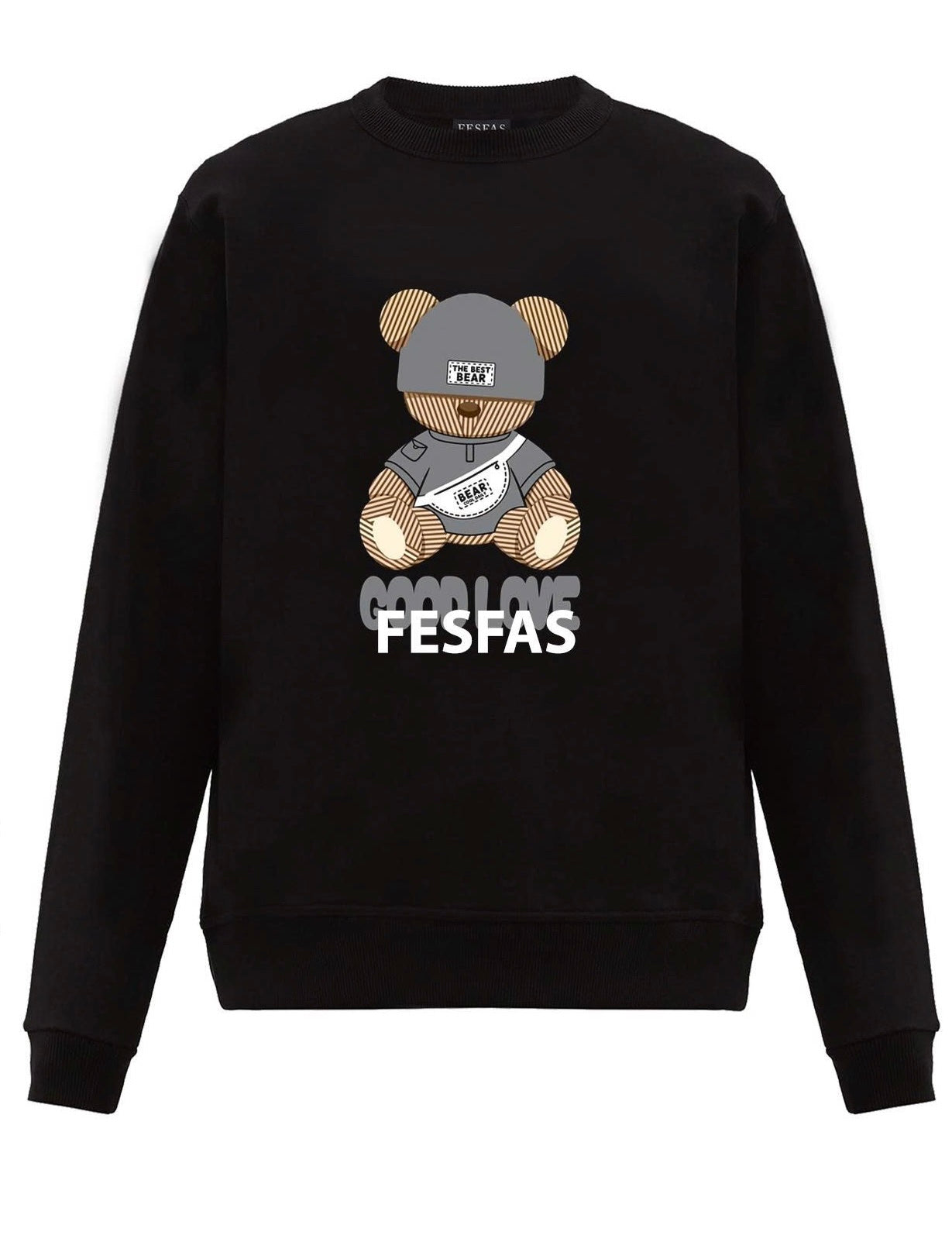 FesFas bear-print Sweatshirt | Black