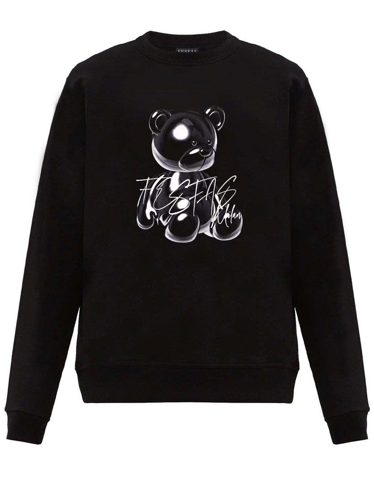 FesFas black bear-print Sweatshirt | Black