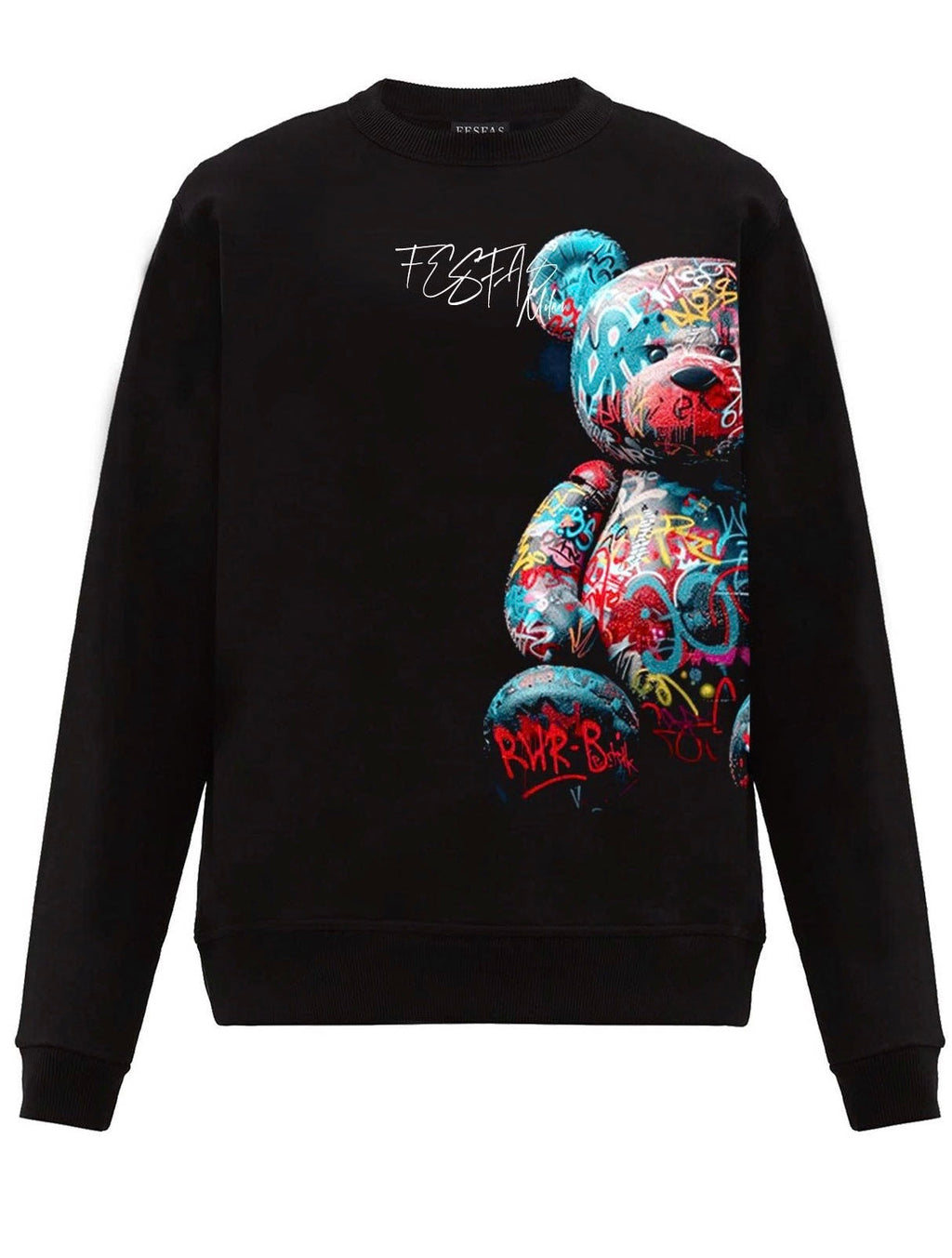 FesFas colorful bear-print Sweatshirt | Black