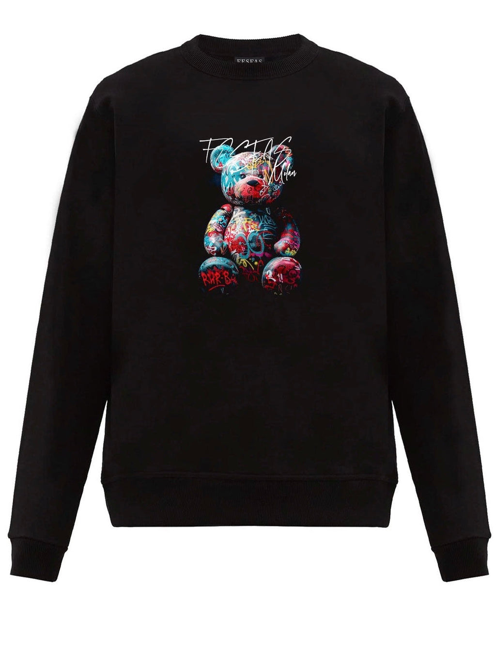 FesFas colorful bear-print Sweatshirt | Black