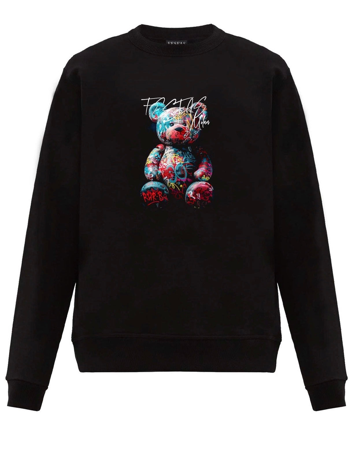 FesFas colorful bear-print Sweatshirt | Black