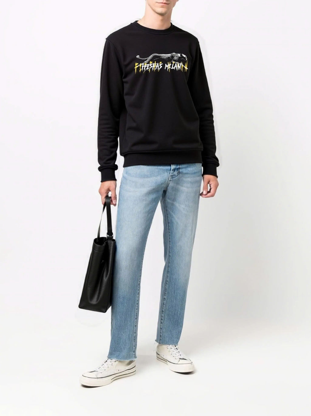 FesFas panther-print Sweatshirt | Black
