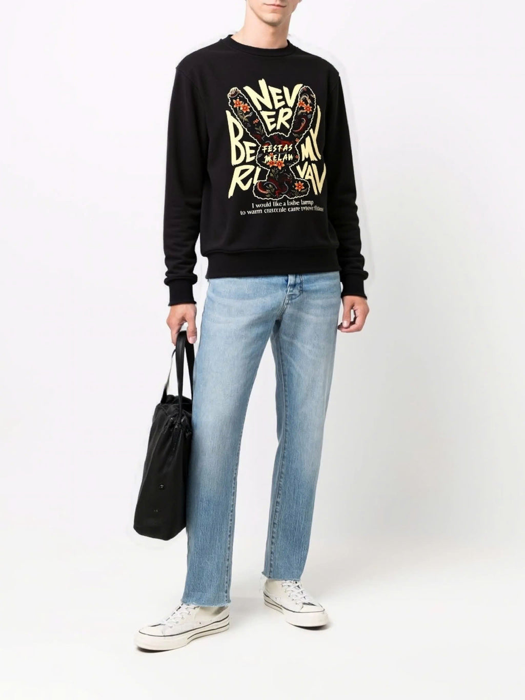 FesFas bunny-print Sweatshirt | Black