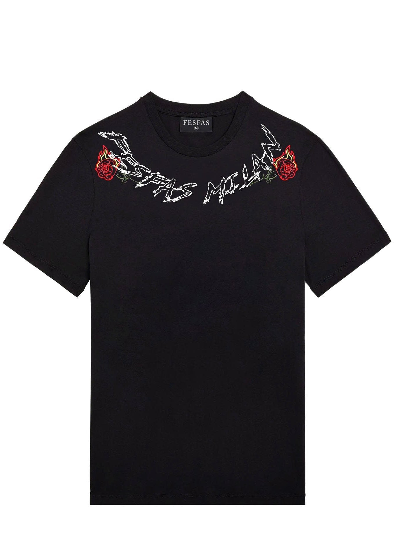 FesFas graphic-print T-shirt | Black