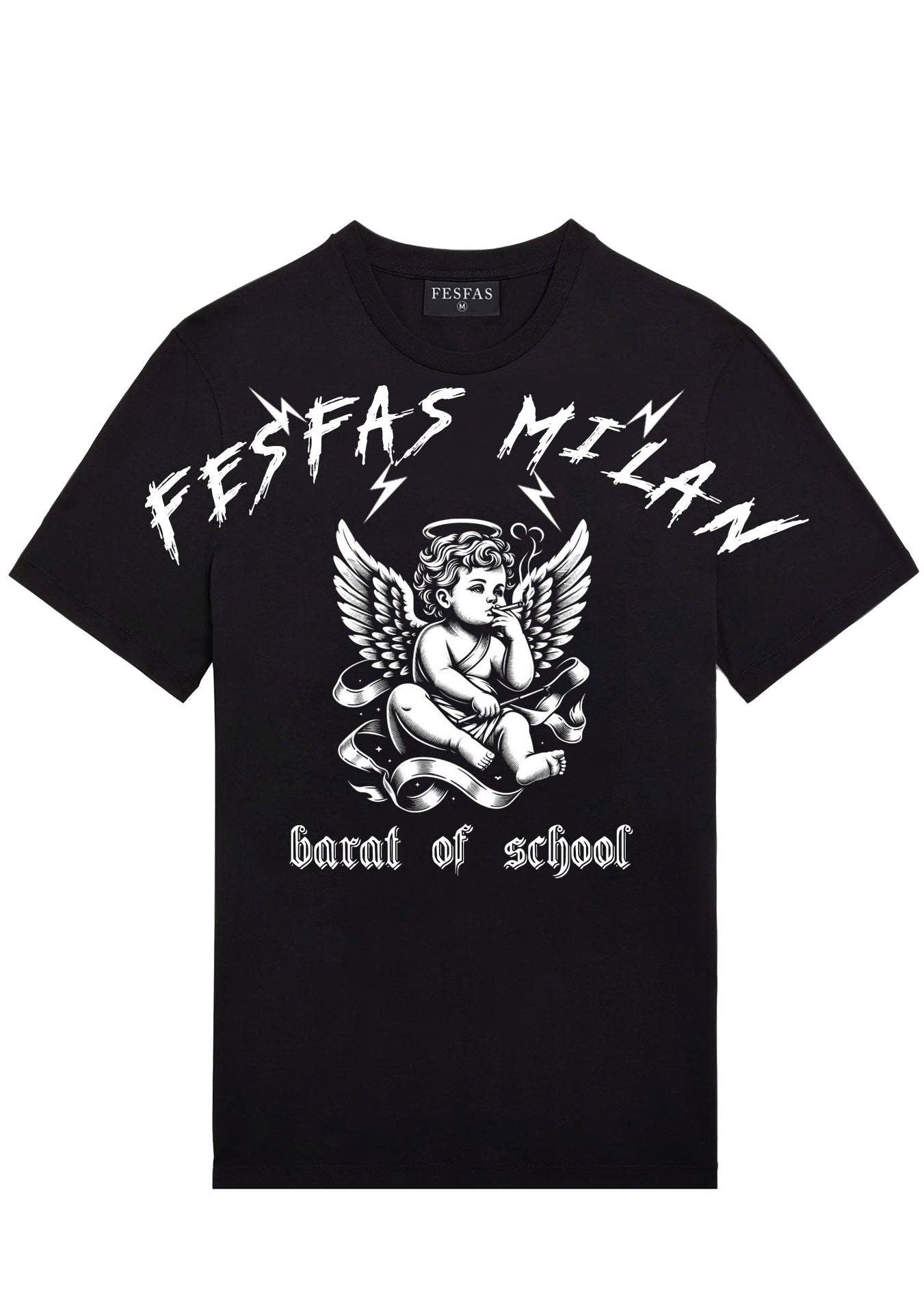 FesFas graphic-print T-shirt | Black | Men
