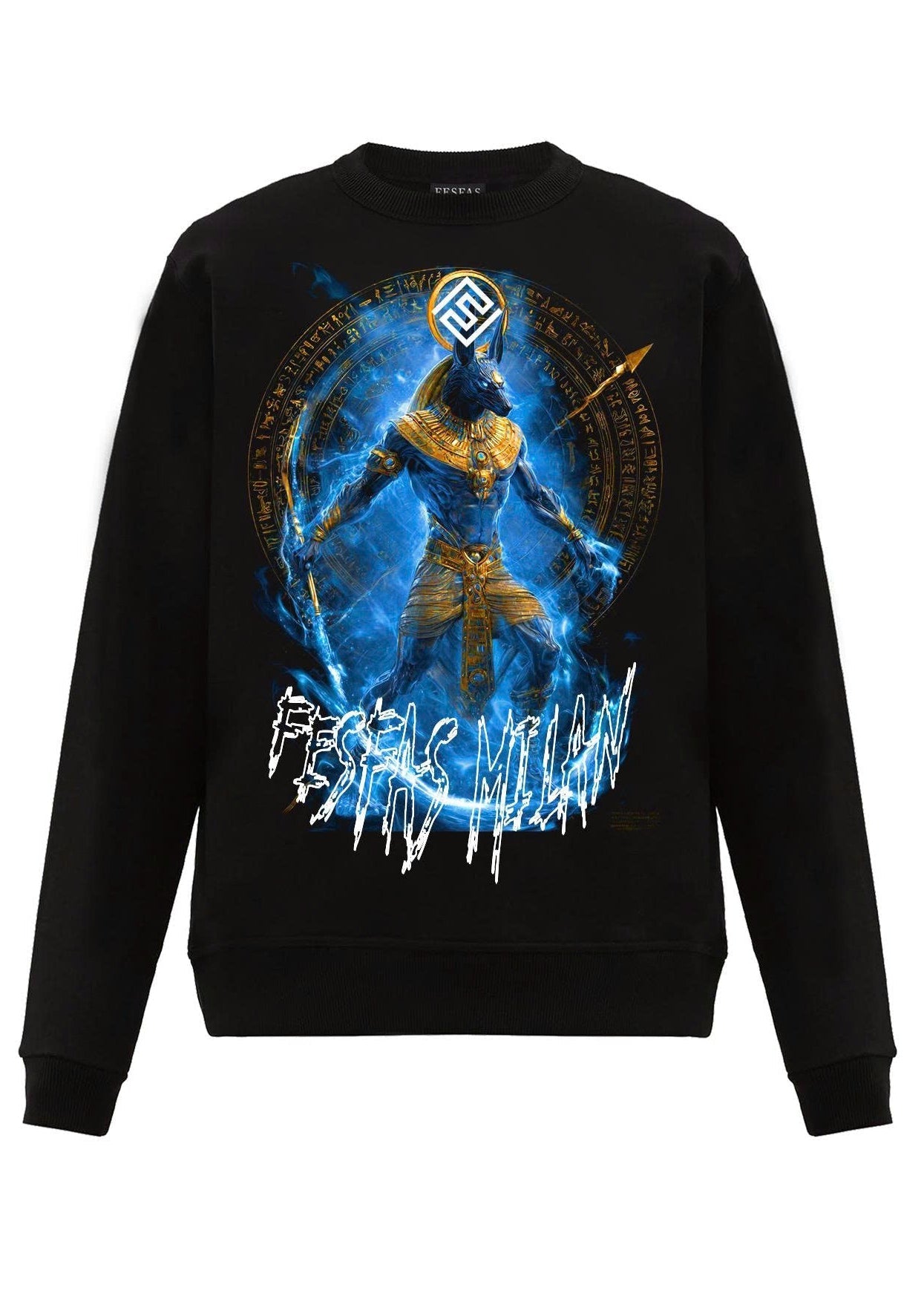 FesFas anubis-print Sweatshirt | Black
