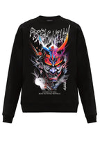 FesFas samurai-print Sweatshirt | Black