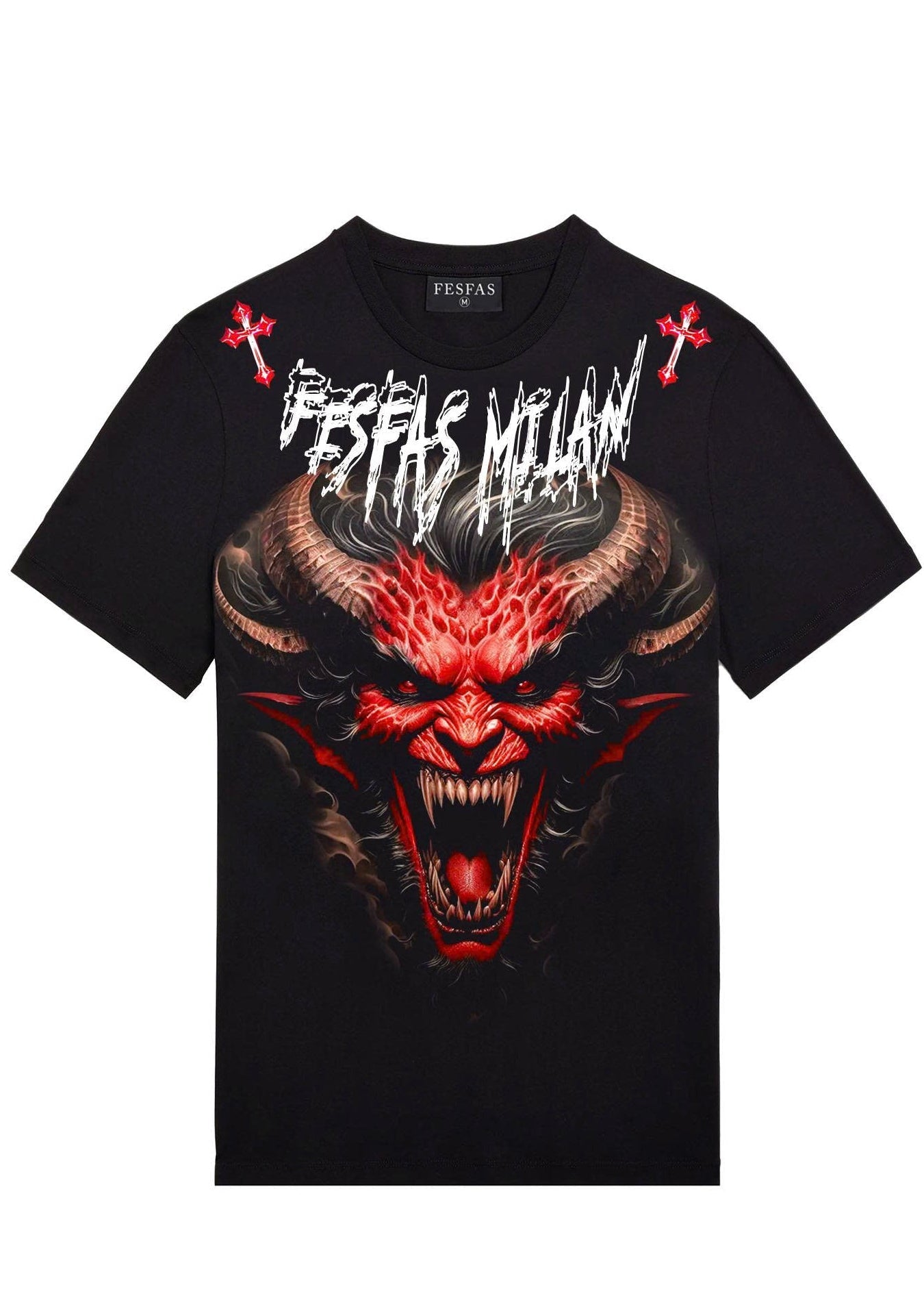 FesFas devil-print T-shirt | Black | Men
