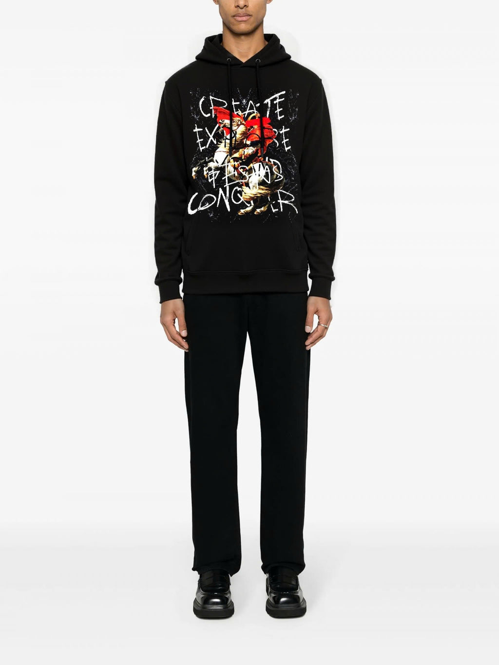 FesFas Napoleon-print Hoodie | Black