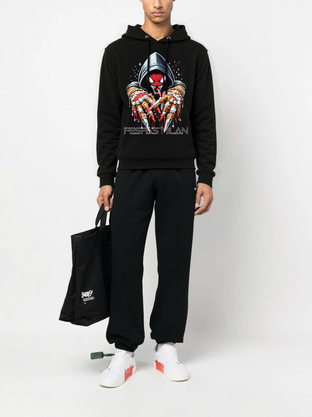 FesFas venom-print Hoodie | Black