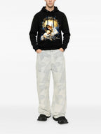FesFas Maria-print Hoodie | Black