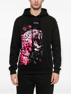 FesFas jaguar-print Hoodie | Black