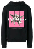 FesFas Angel-print Hoodie | Black