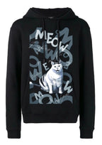 FesFas Cat-print Hoodie | Black
