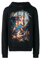 FesFas Angel-print Hoodie | Black