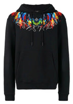 FesFas color-print Hoodie | Black