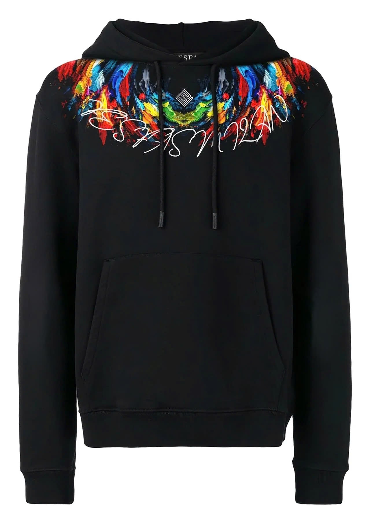 FesFas color-print Hoodie | Black