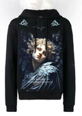 FesFas Angel-print Hoodie | Black