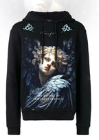FesFas Angel-print Hoodie | Black