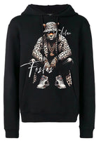 FesFas leopard-print Hoodie | Black