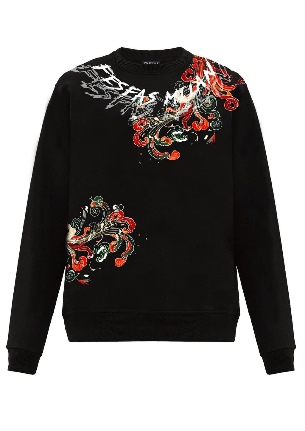 FesFas cloud-print Sweatshirt | Black | Men