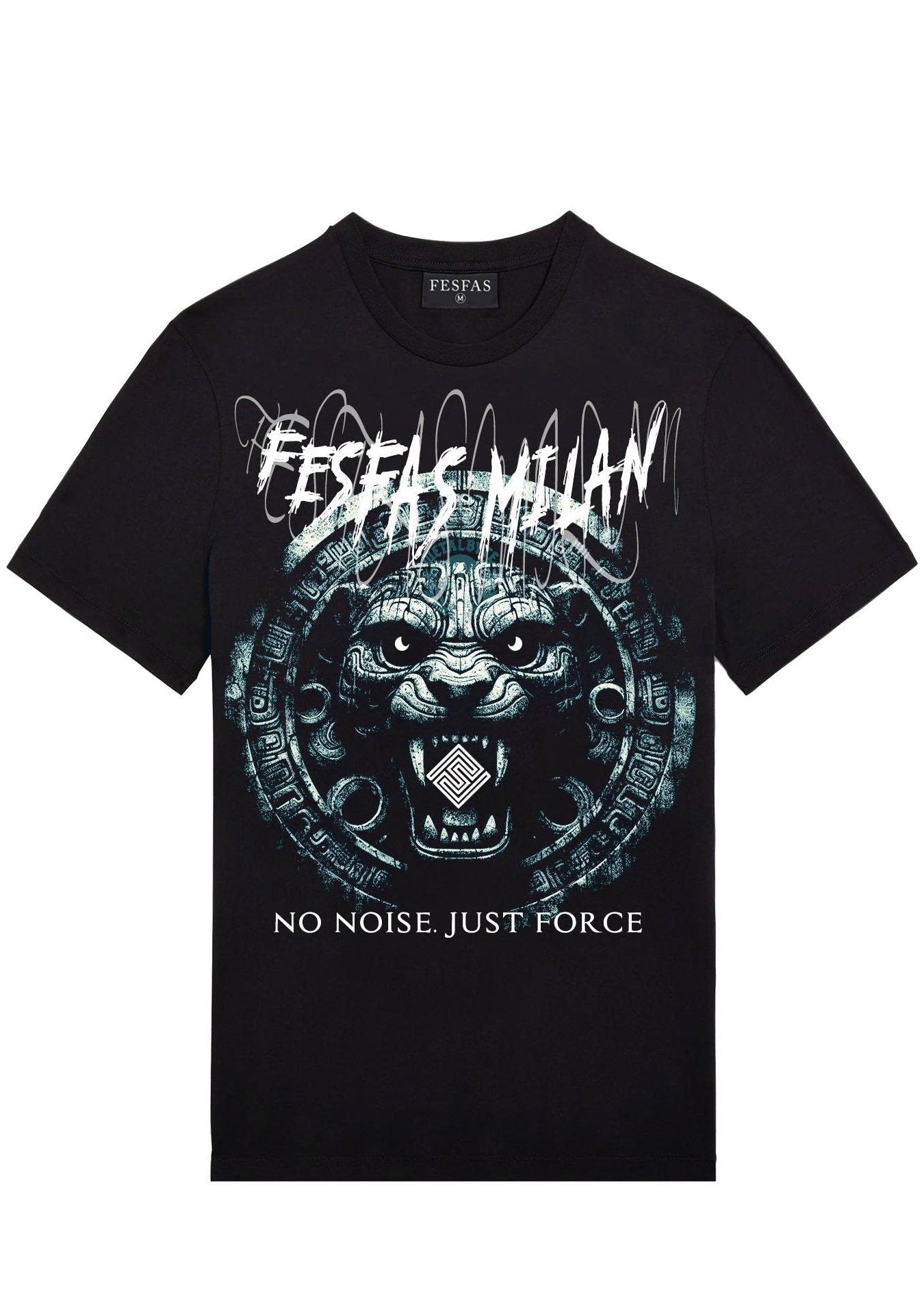 FesFas ancient tiger-print T-shirt | Black