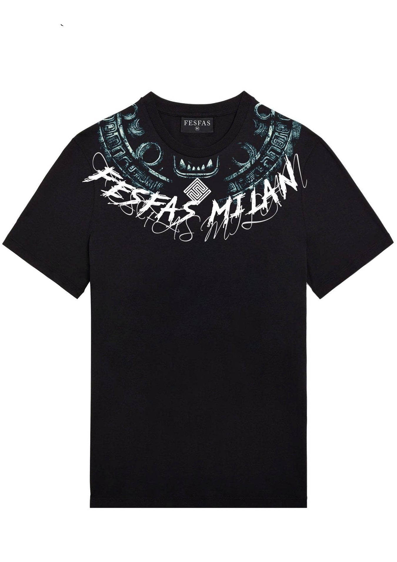 FesFas graphic-print T-shirt | Black