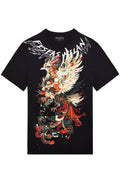 FesFas flame phoenix-print T-shirt | Black | Men
