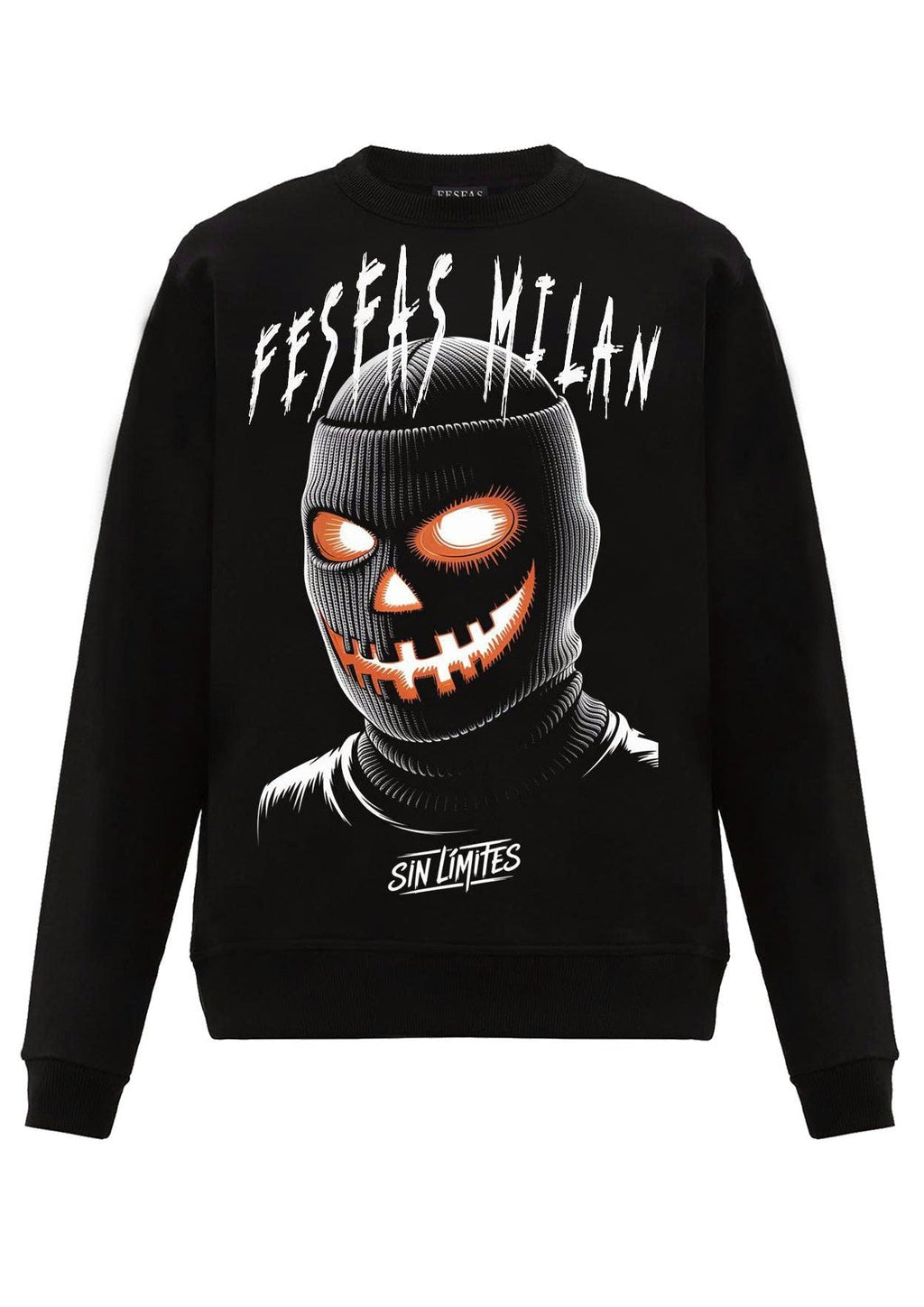 FesFas mask-print Sweatshirt | Black