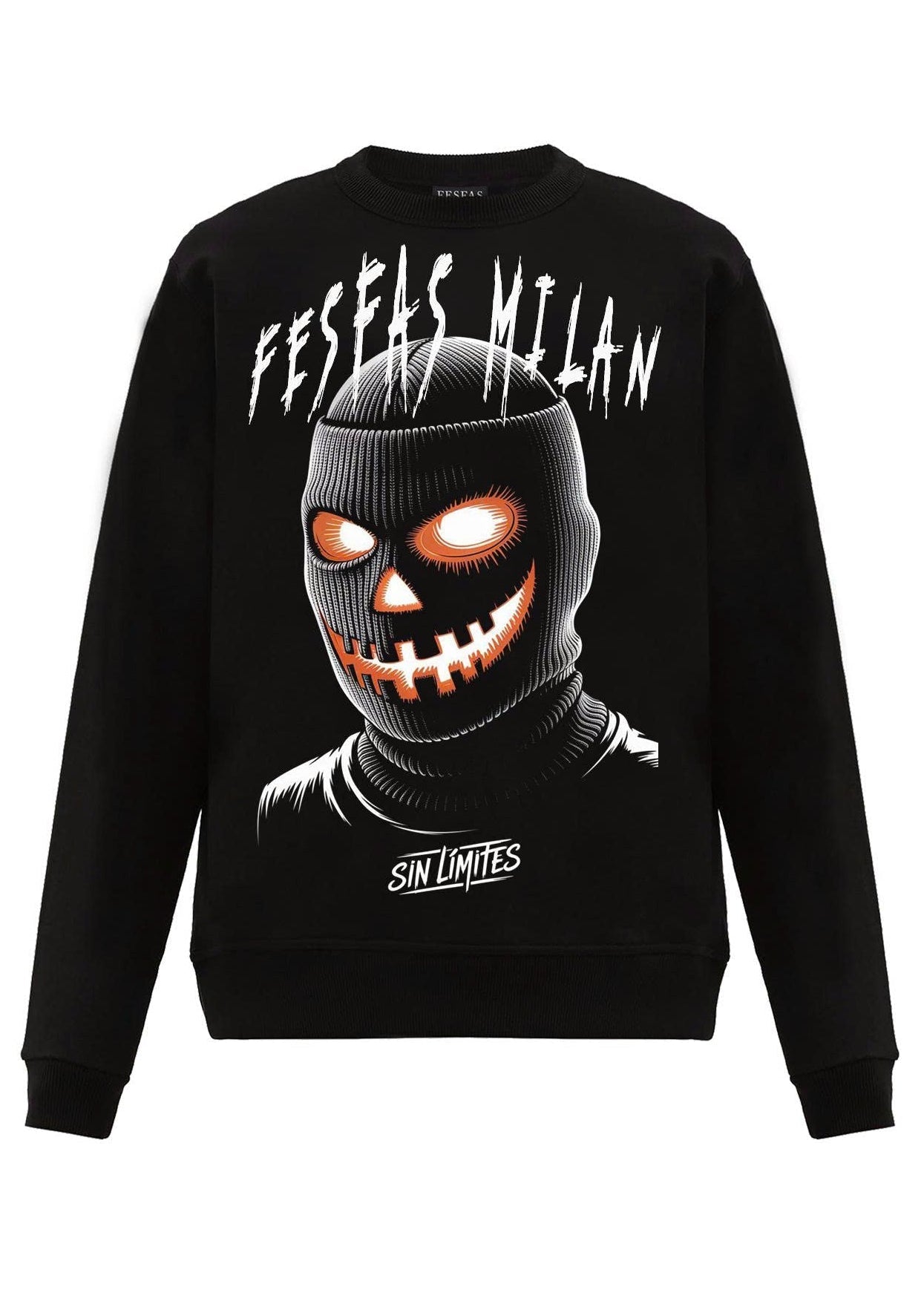 FesFas mask-print Sweatshirt | Black