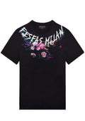 FesFas flowers-print T-shirt | Black