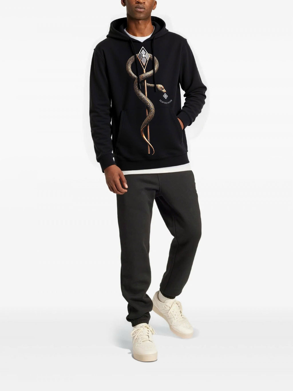 FesFas snake-print Hoodie | Black