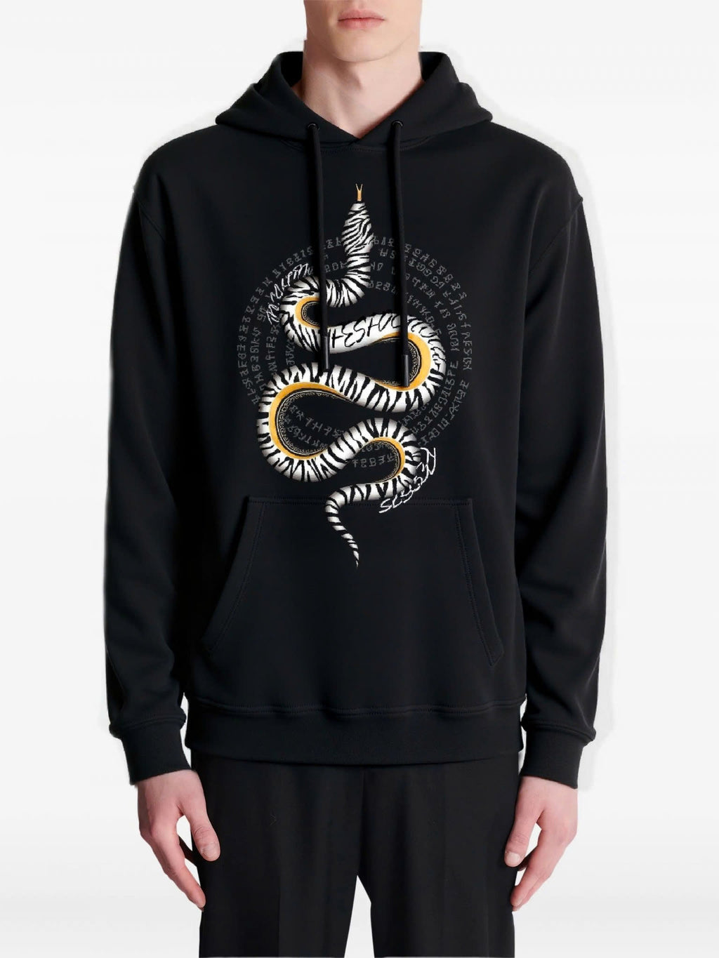 FesFas snake-print Hoodie | Black