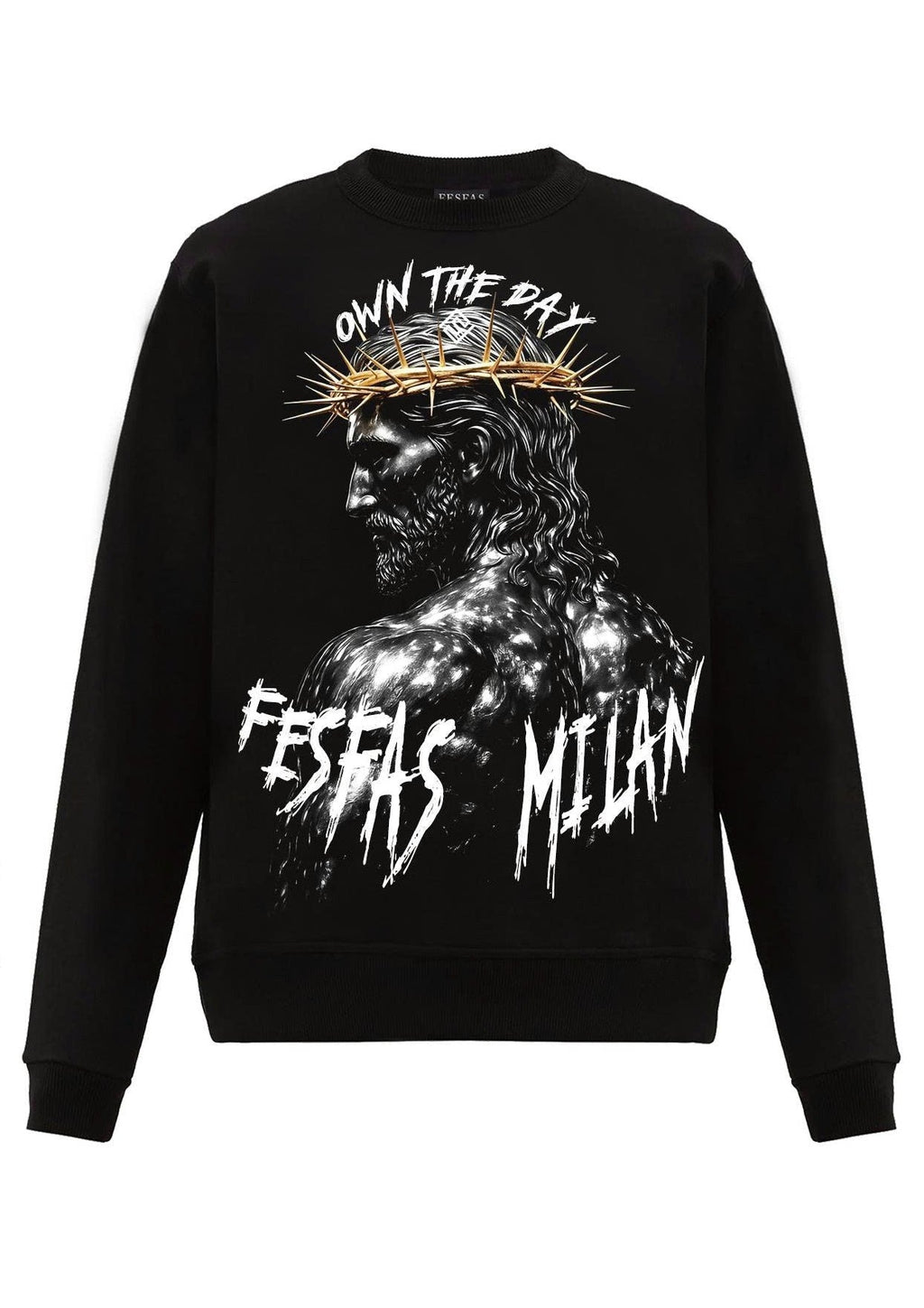 FesFas graphic-print Sweatshirt | Black