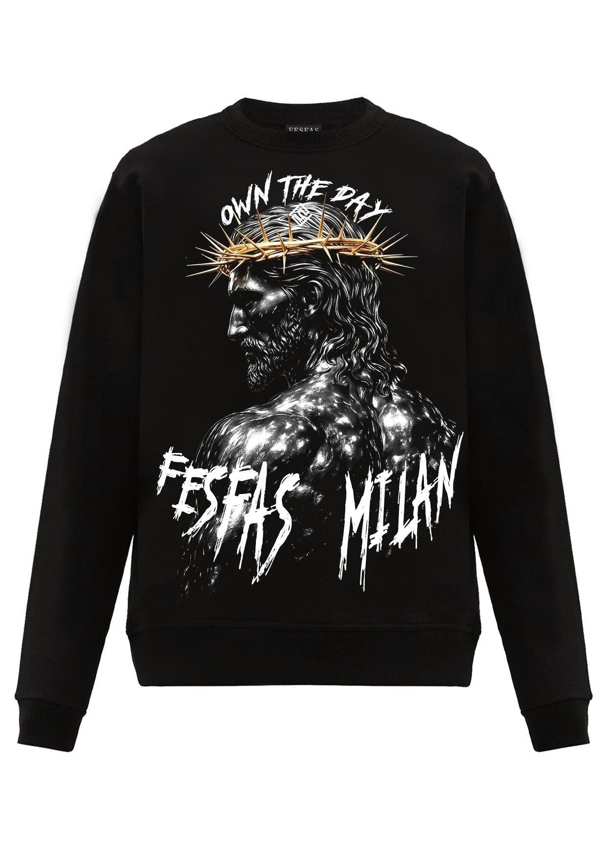 FesFas graphic-print Sweatshirt | Black