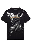 FesFas god-print T-shirt | Black