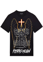 FesFas angel-print T-shirt | Black