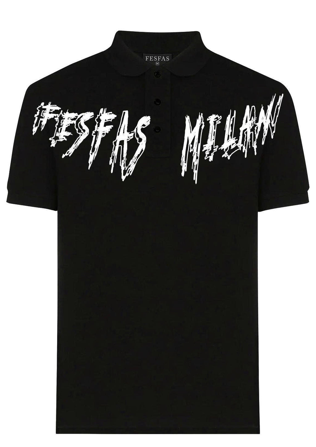 FesFas graphic-print Polo Shirt | Black