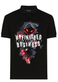 FesFas mystic-print Polo Shirt | Black