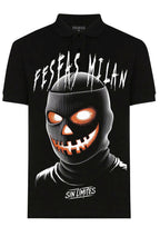 FesFas pumpkin mask-print Polo Shirt | Black