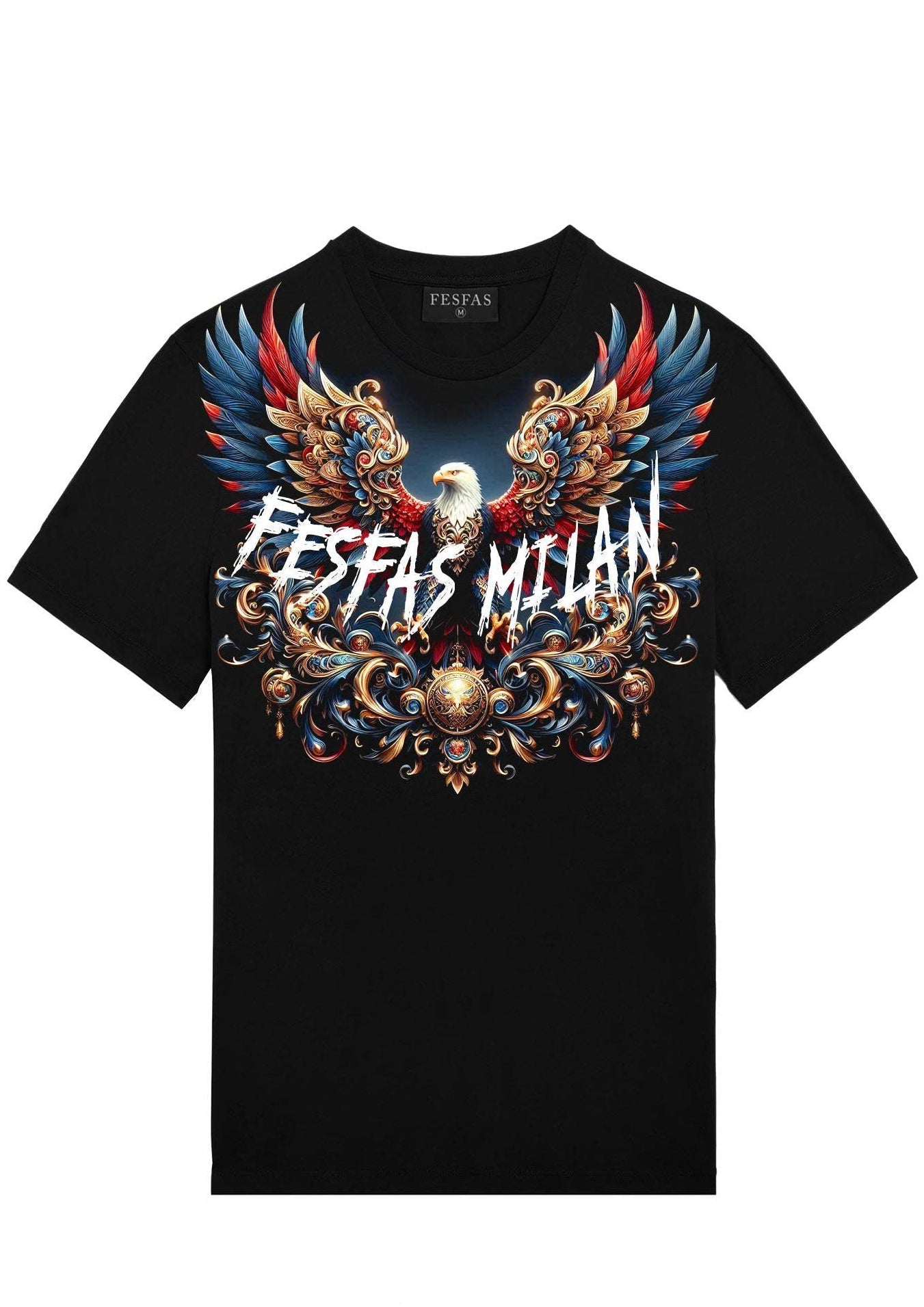 FesFas royal eagle-print T-shirt | Black | Men
