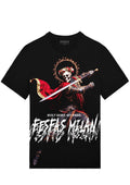 FesFas bone knight-print T-shirt | Black