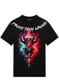 FesFas fire demon-print T-shirt | Black | Men