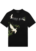 FesFas crane-print T-shirt | Black