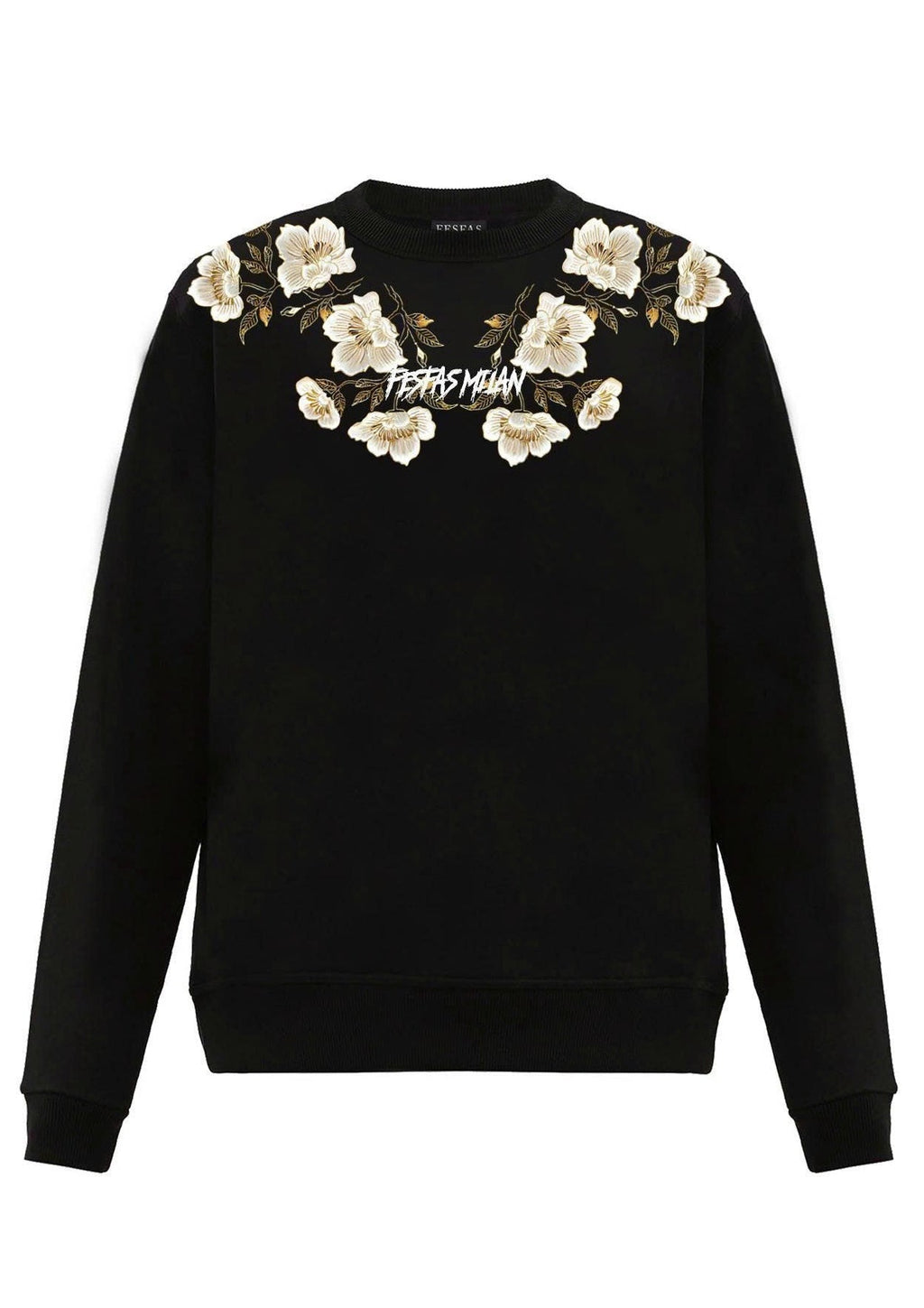 FesFas camelia flowers-print Sweatshirt | Black