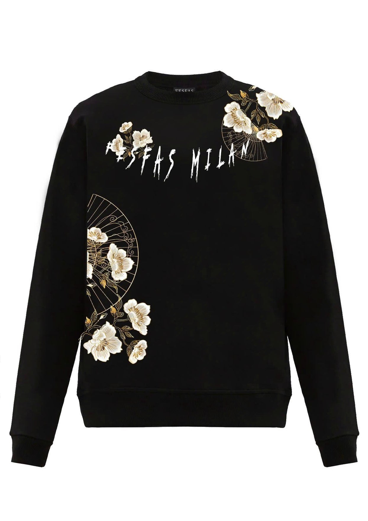 FesFas camelia flowers-print Sweatshirt | Black
