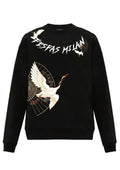 FesFas crane-print Sweatshirt | Black